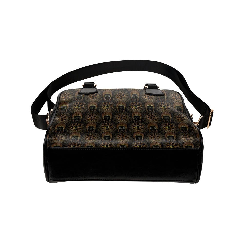 Buddha Pattern Print Design 03 Shoulder Handbag