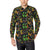 Butterfly Neon Color Print Pattern Men's Long Sleeve Shirt