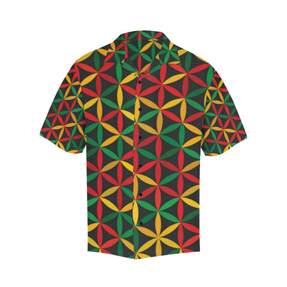 Rasta Pattern Print Design A04 Men's Hawaiian Shirt