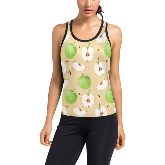Apple Pattern Print Design AP07 Women's Racerback Tank Top
