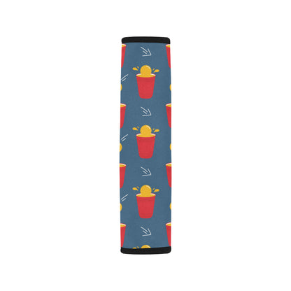 Beer Pong Pattern Print Design 02 Car Seat Belt Cover