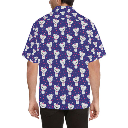 Maltese Pattern Print Design 02 Men's Hawaiian Shirt