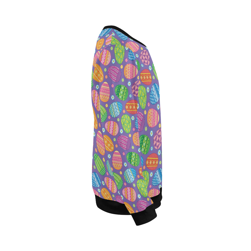 Easter Eggs Pattern Print Design RB010 Men Long Sleeve Sweatshirt