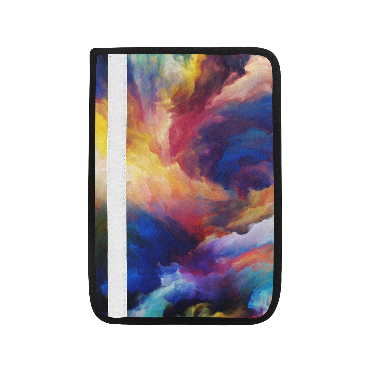 Vortex Twist Swirl Water Color Design Car Seat Belt Cover
