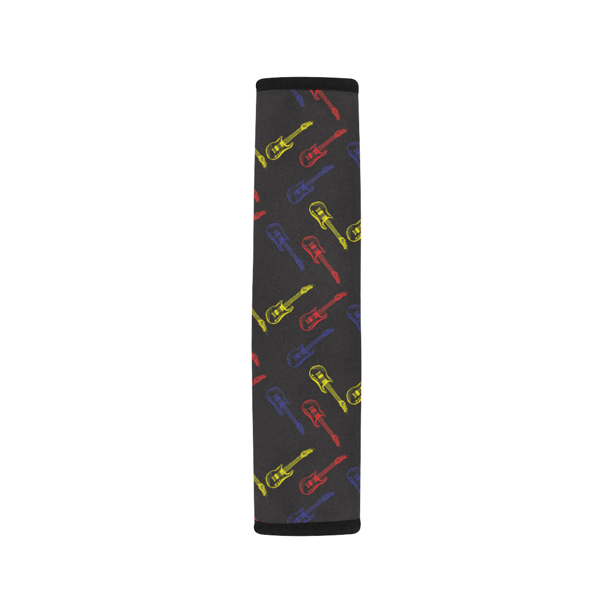 Electric Guitar Pattern Print Design 03 Car Seat Belt Cover