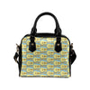 Acoustic Guitar Pattern Print Design 03 Shoulder Handbag