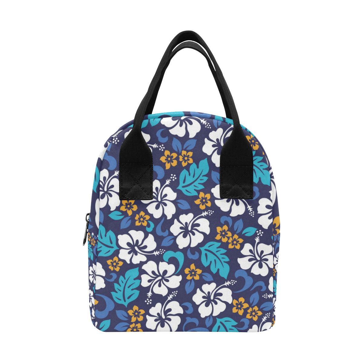 Hibiscus Pattern Print Design HB030 Insulated Lunch Bag