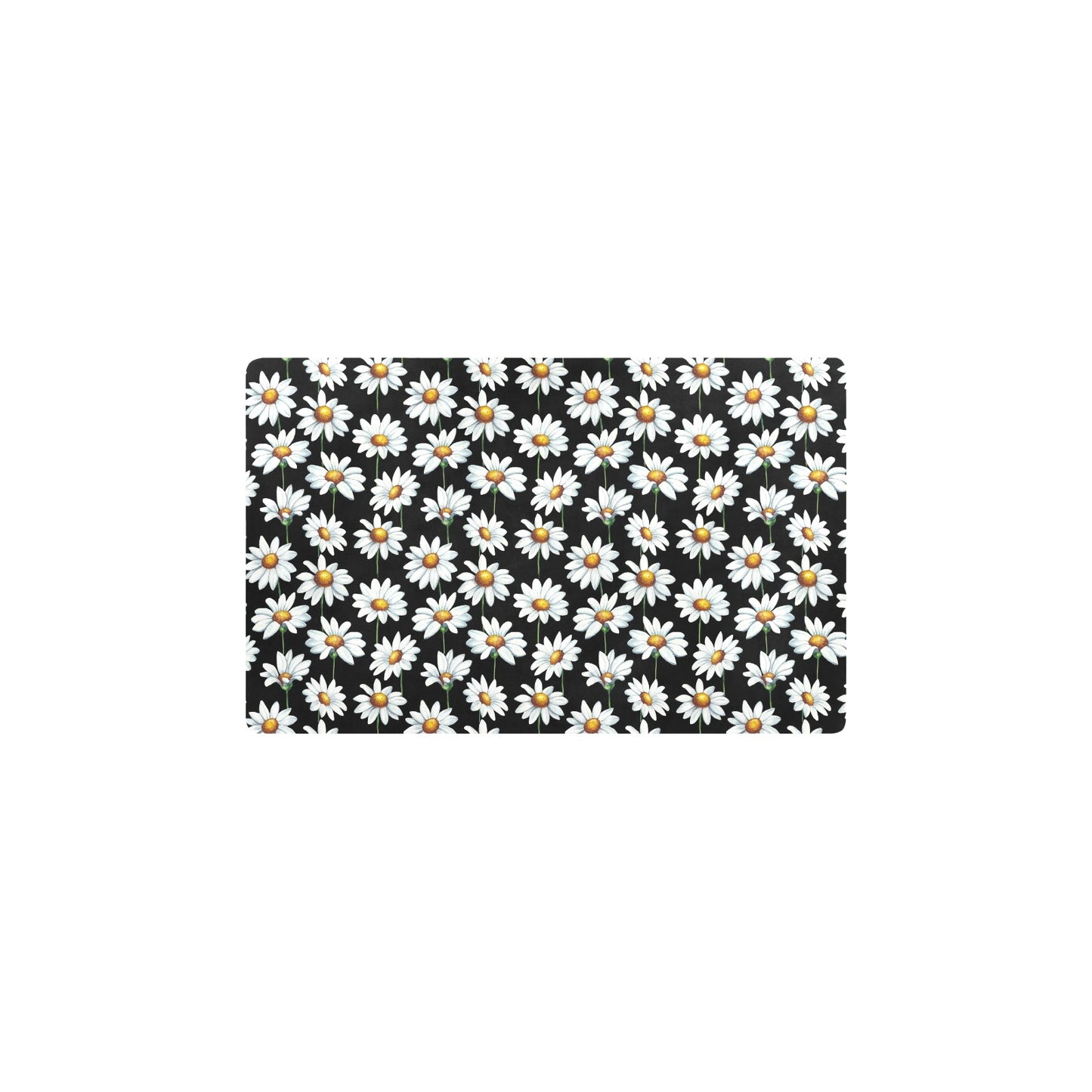 Daisy Print Pattern Kitchen Mat