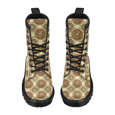 Calendar Aztec Themed Print Pattern Women's Boots