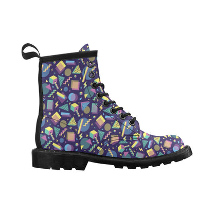 Geometric Print Design LKS401 Women's Boots