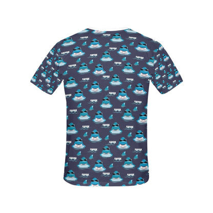 Shark Print Design LKS309 Women's  T-shirt