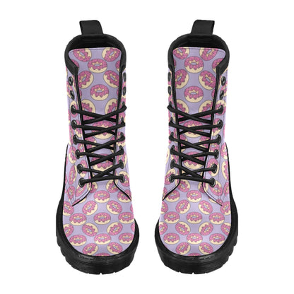 Donut Pattern Print Design DN015 Women's Boots