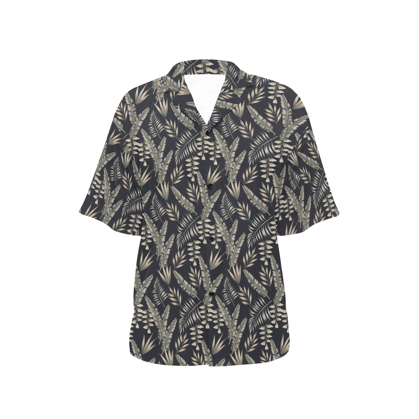Banana Leaf Pattern Print Design 07 Women's Hawaiian Shirt
