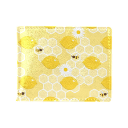 Honey Bee Honeycomb Print Design LKS3010 Men's ID Card Wallet