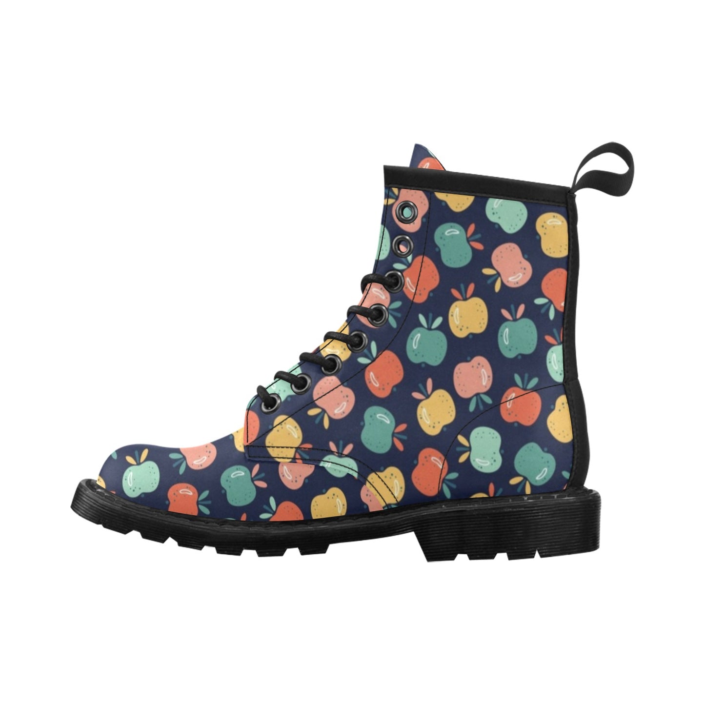 Apple Pattern Print Design AP09 Women's Boots