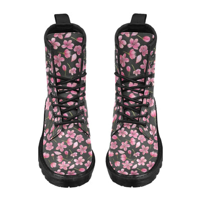 Apple blossom Pattern Print Design AB03 Women's Boots