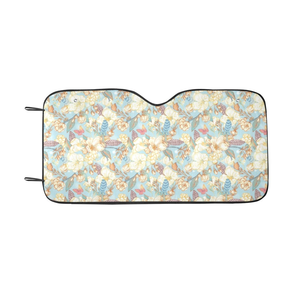 Summer Floral Print Design LKS302 Car front Windshield Sun Shade