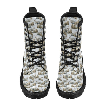 Walrus Print Design LKS401 Women's Boots