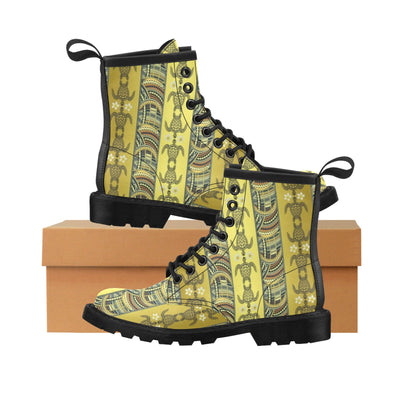 Polynesian Turtle Hawaiian Design Print Women's Boots