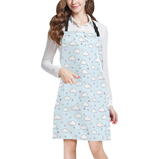 Cloud  Pattern Print Design 01 Apron with Pocket