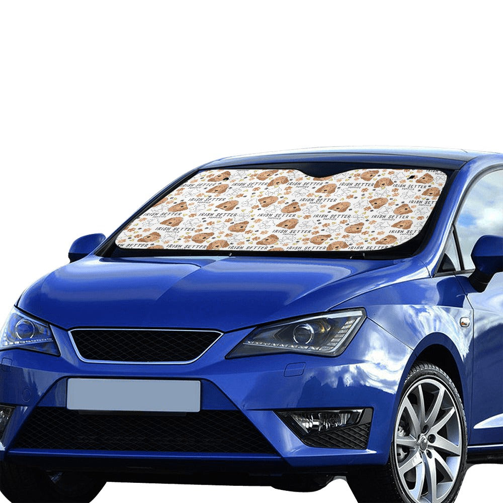 Setters Irish Print Design LKS301 Car front Windshield Sun Shade