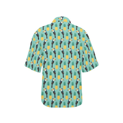 Toucan Print Design LKS301 Women's Hawaiian Shirt