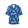 Dolphin Baby Women's Hawaiian Shirt