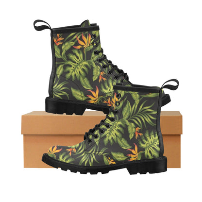 Bird Of Paradise Pattern Print Design BOP013 Women's Boots