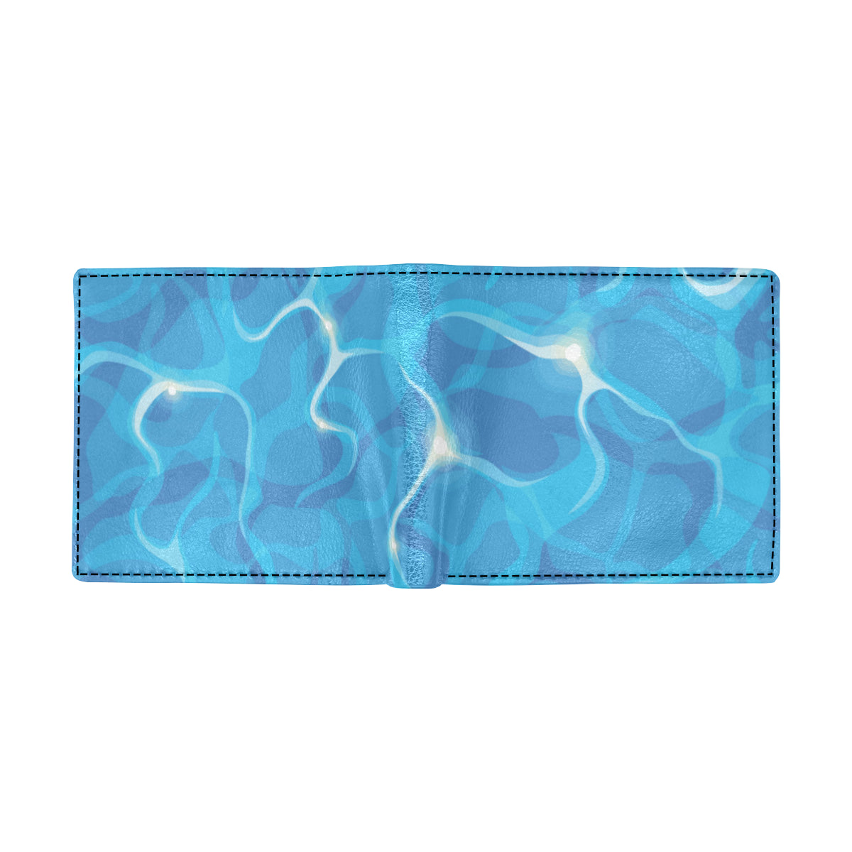 Ocean Reflex Pattern Print Design A02 Men's ID Card Wallet