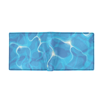 Ocean Reflex Pattern Print Design A02 Men's ID Card Wallet