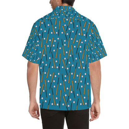 Baseball Pattern Print Design 01 Men's Hawaiian Shirt