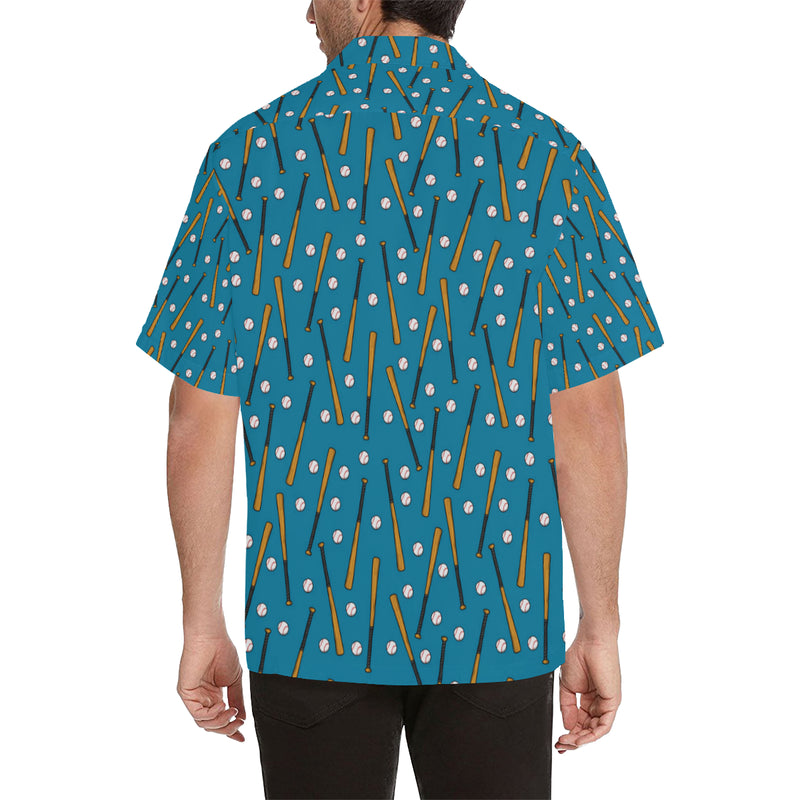 Baseball Pattern Print Design 01 Men's Hawaiian Shirt