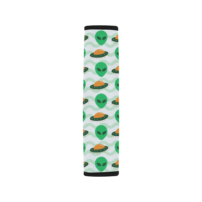 Alien UFO Pattern Print Design 04 Car Seat Belt Cover