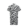 Cheetah Black Print Pattern Men's Romper