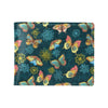 Butterfly Hand Draw Print Pattern Men's ID Card Wallet