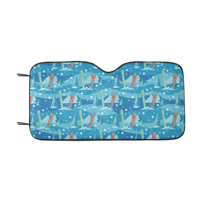Snowboard Print Design LKS301 Car front Windshield Sun Shade
