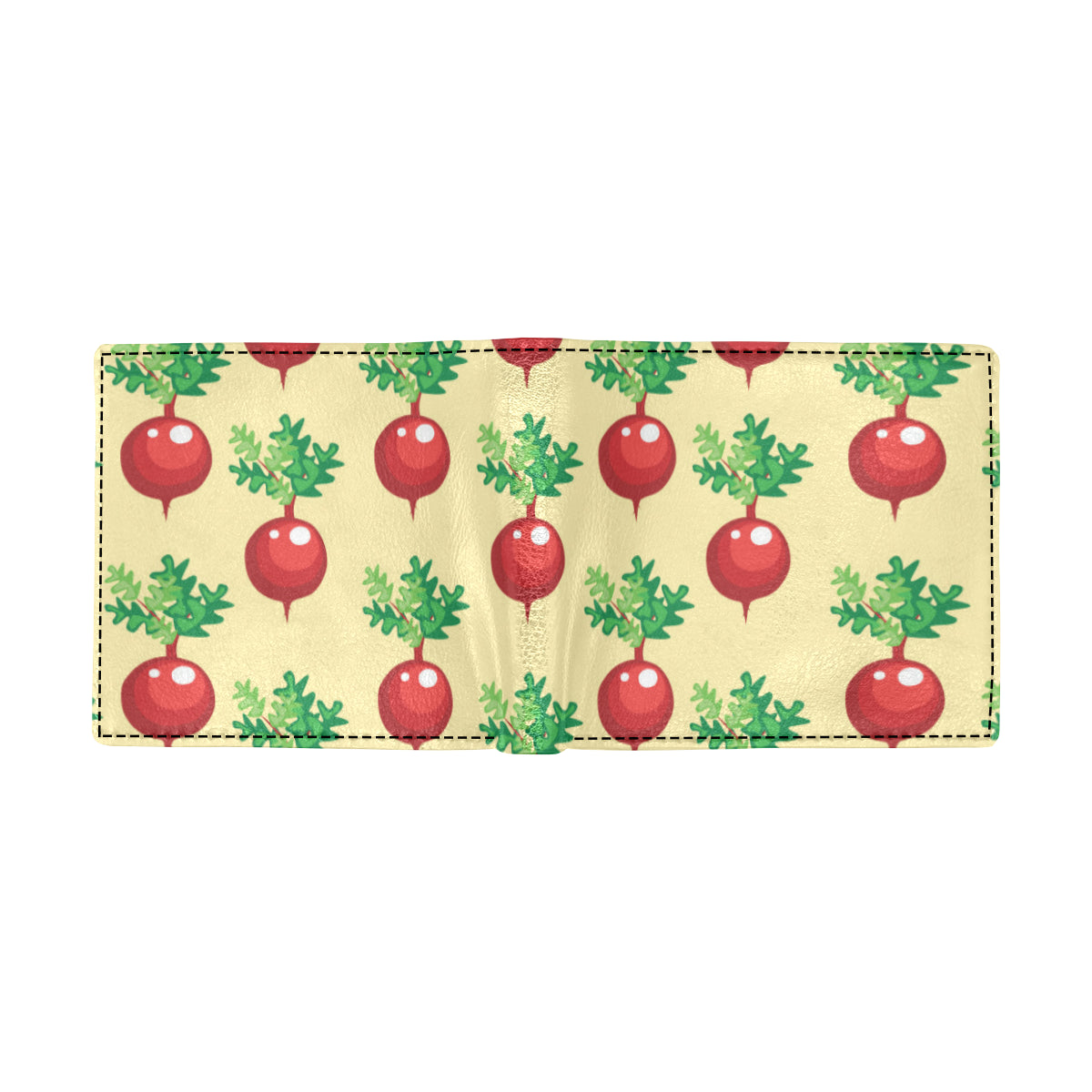 Radish Pattern Print Design A02 Men's ID Card Wallet