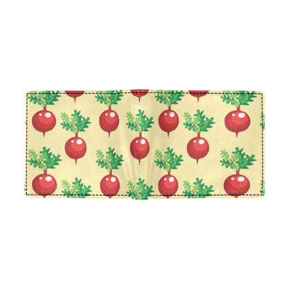 Radish Pattern Print Design A02 Men's ID Card Wallet