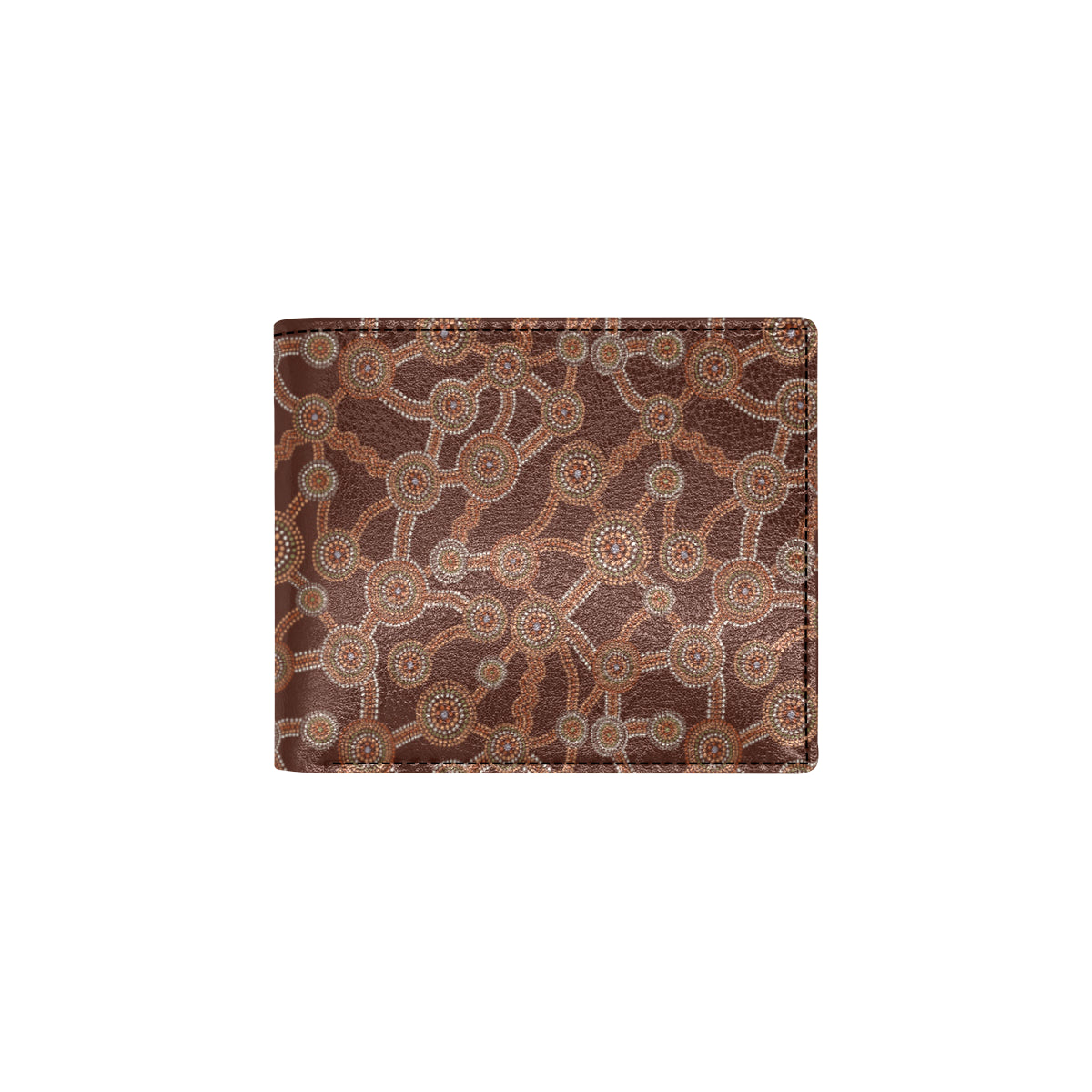 Aboriginal Pattern Print Design 03 Men's ID Card Wallet