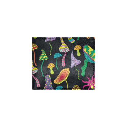 Psychedelic Mushroom Pattern Print Design A02 Men's ID Card Wallet