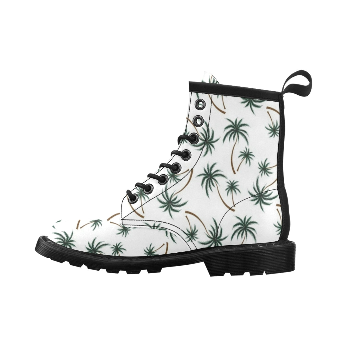 Palm Tree Pattern Print Design PT07 Women's Boots
