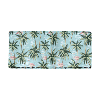 Palm Tree Pattern Print Design PT05 Men's ID Card Wallet