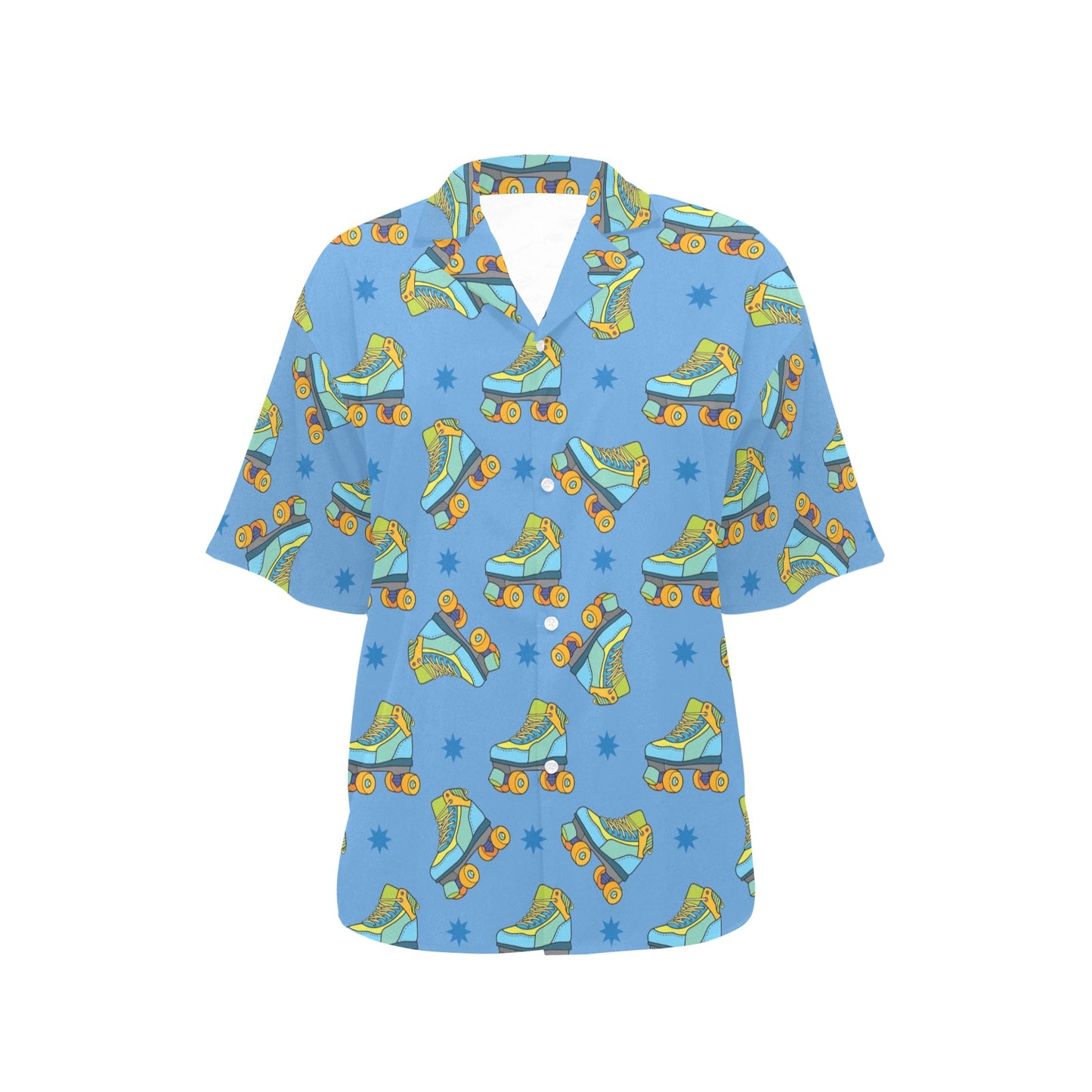Roller skate Pattern Print Design A04 Women's Hawaiian Shirt