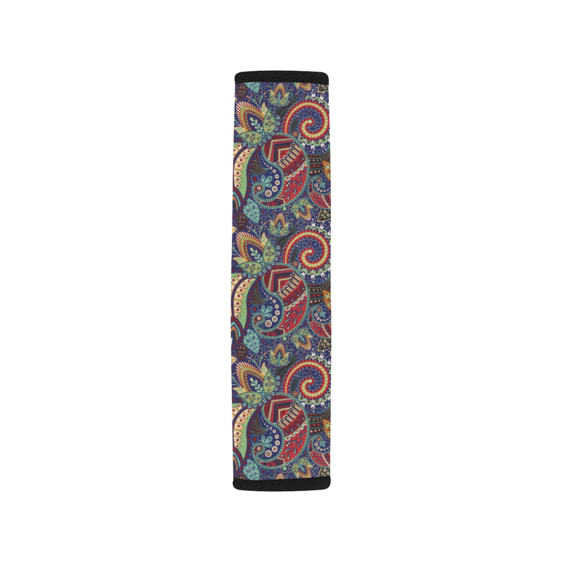 Paisley Boho Pattern Print Design A03 Car Seat Belt Cover