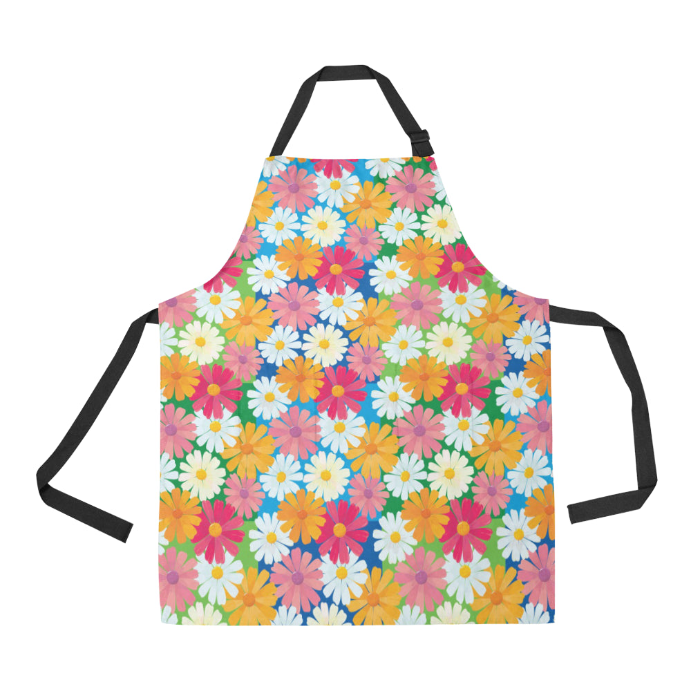 Daisy Pattern Print Design DS05 Apron with Pocket