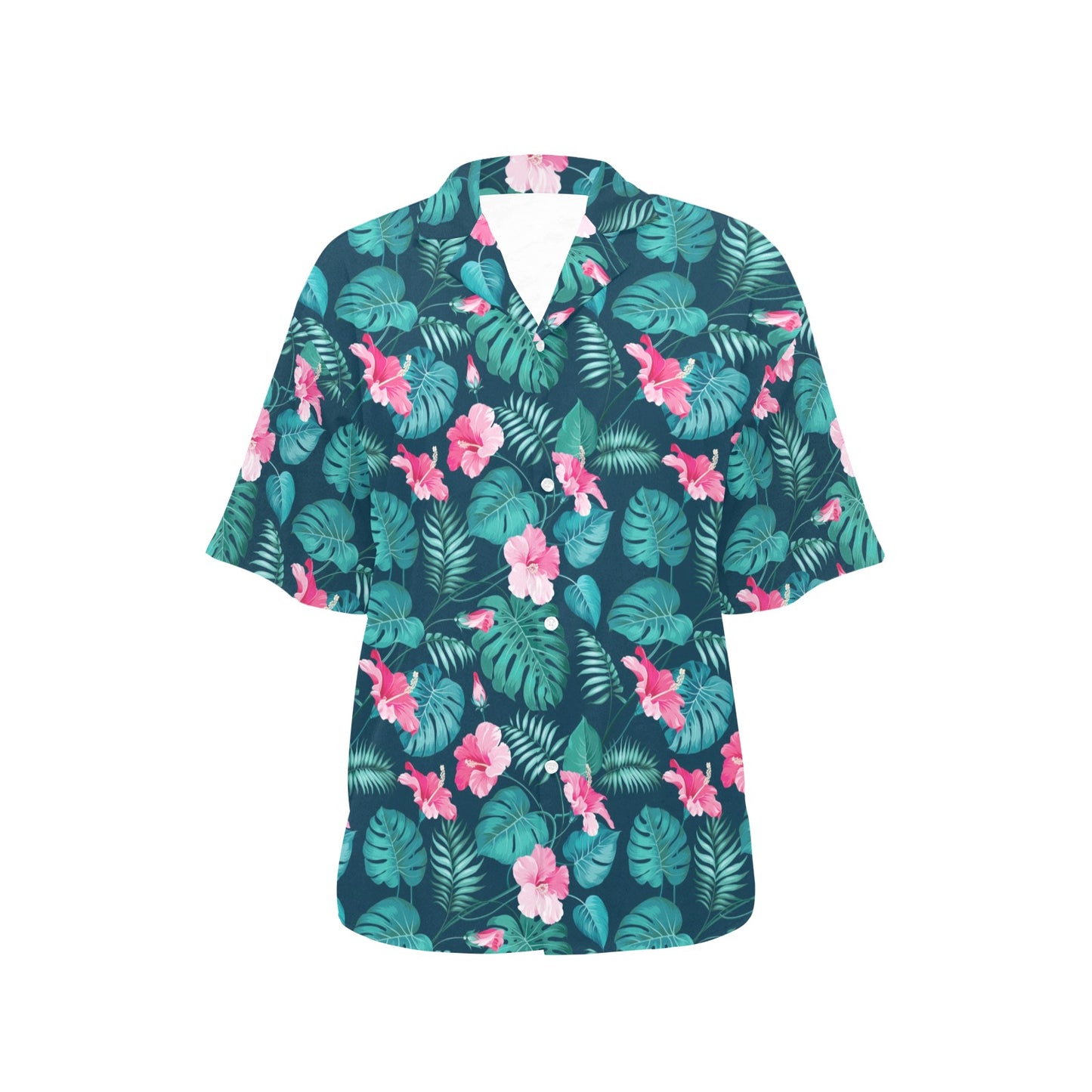 Summer Floral Print Design LKS301 Women's Hawaiian Shirt