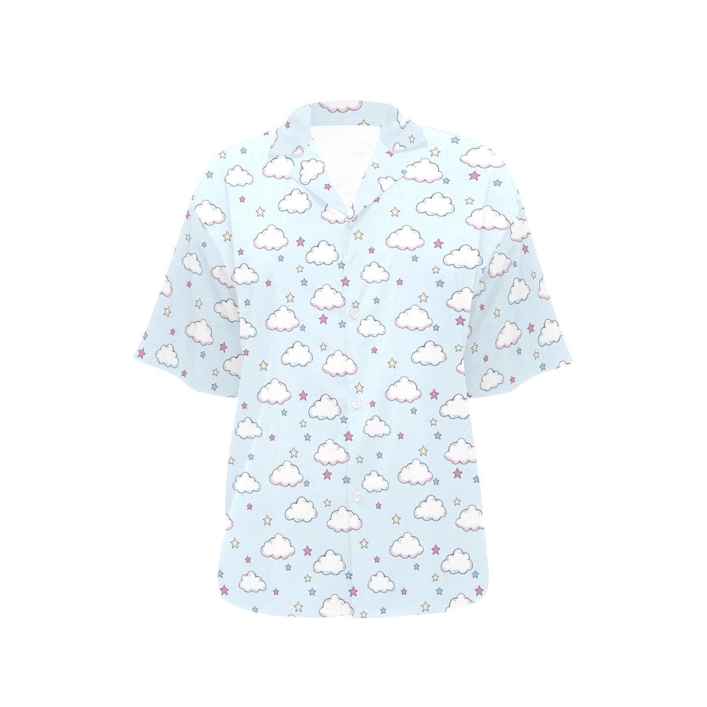 Cloud Pattern Print Design 01 Women's Hawaiian Shirt