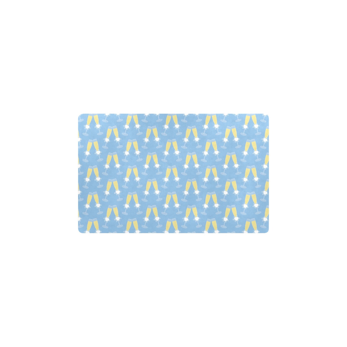 Champagne Pattern Print Design 06 Kitchen Mat