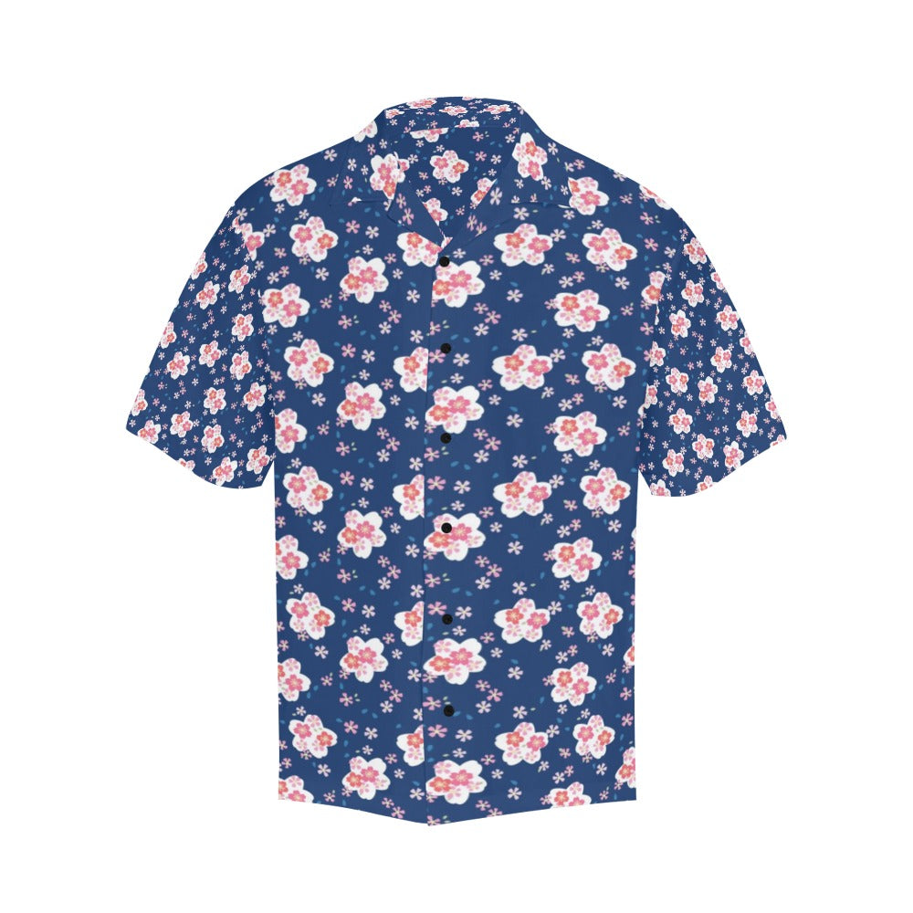 Sakura Print Design LKS306 Men's Hawaiian Shirt