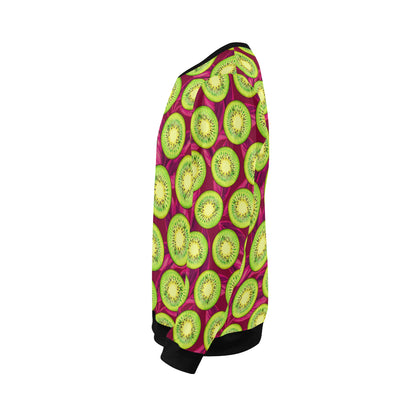 Kiwi Pattern Print Design KW05 Men Long Sleeve Sweatshirt